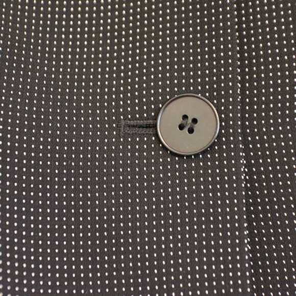 Kasper Black and white dotted two piece suit 8 petite Jacket and Midi Skirt - Picture 4 of 16